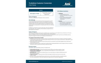 Case Study – Tradeshow Customer Conversion